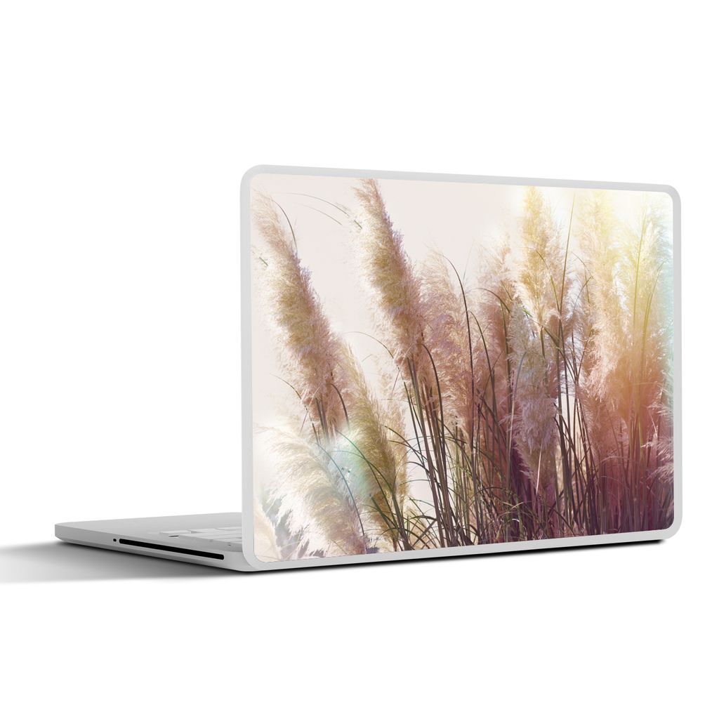 MuchoWow Laptop Aufkleber Sticker Cover Stilleben - Farben - Schilf 31x22.5 cm - Laptop-Deko