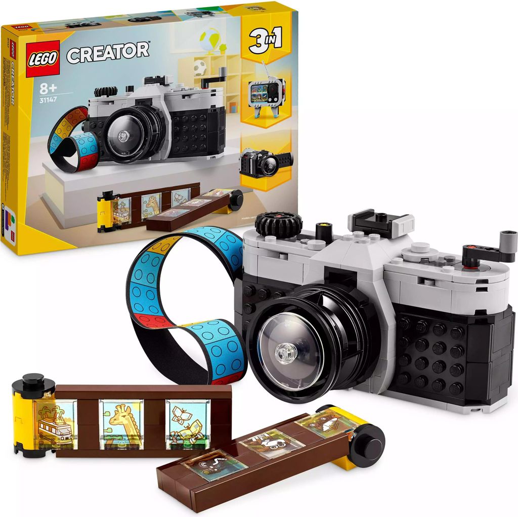 LEGO Creator 3in1 retrocamera giocattolo, videocamera, set Immagine del prodotto 