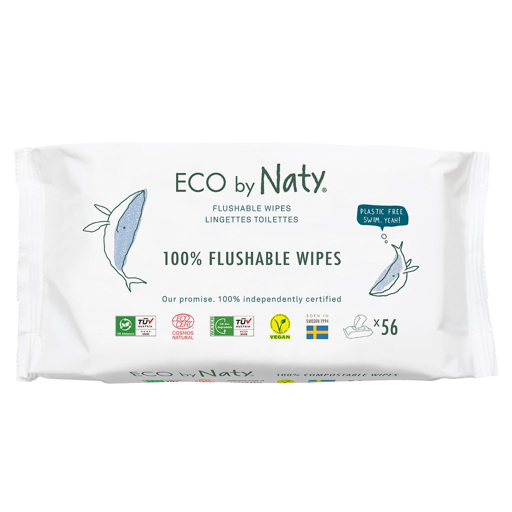 Eco by Naty Feuchtes Toilettenpapier - 56 Stk. Produktbild 