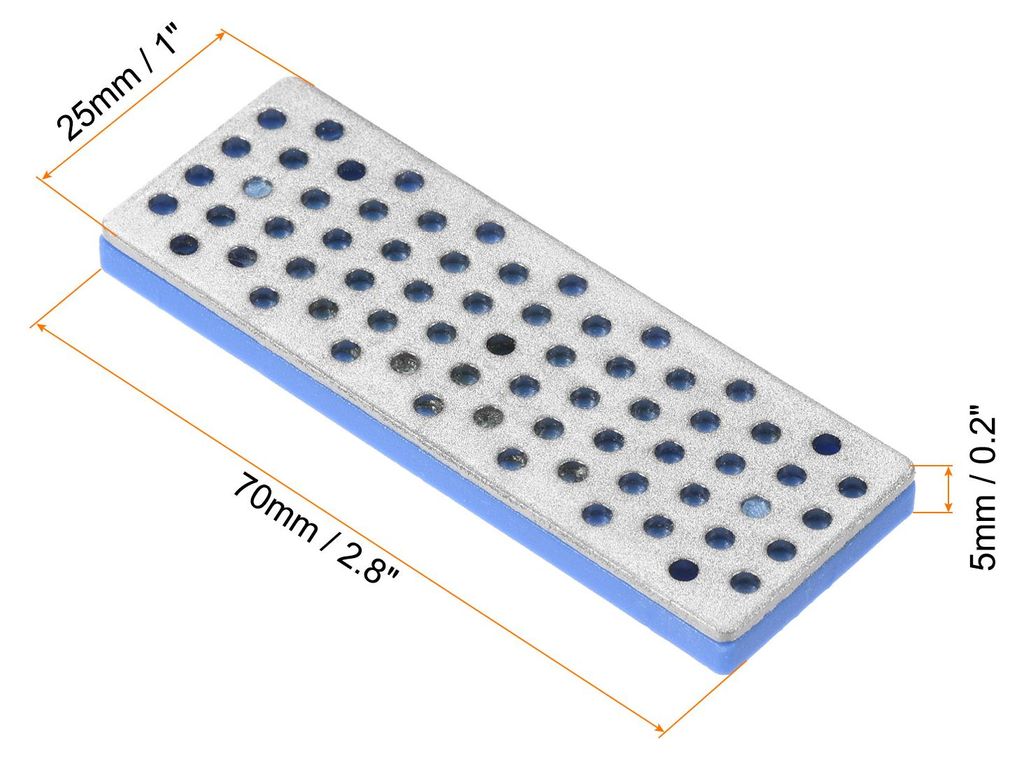 70mm 360 Grit Grob Ski Snowboard Diamant Steine Ski Kantenschleifer Diamant Kantenfeile Snowboard Schleifscheibe Blau