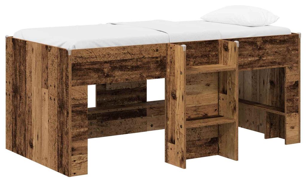 vidaXL Hochbett für Kinder 2 pcs Altholz 163 x 101,1 x 68,5 cm