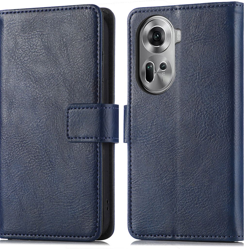 iMoshion Handy Hülle für Oppo Reno 11 F - Klapphülle Bookcase flip - Dunkelblau