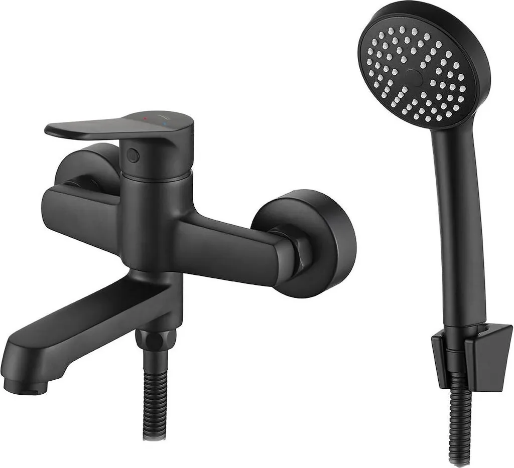 Rubinetto Vasca ATEZ Kuchinox Nero con Set Doccia - Qualità Professionale
