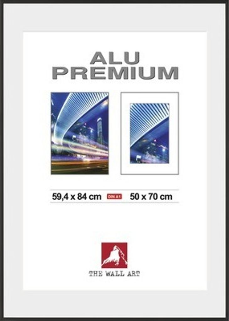 Bilderrahmen Alu Duo schwarz 59,4x84 cm (DIN A1) Produktbild 
