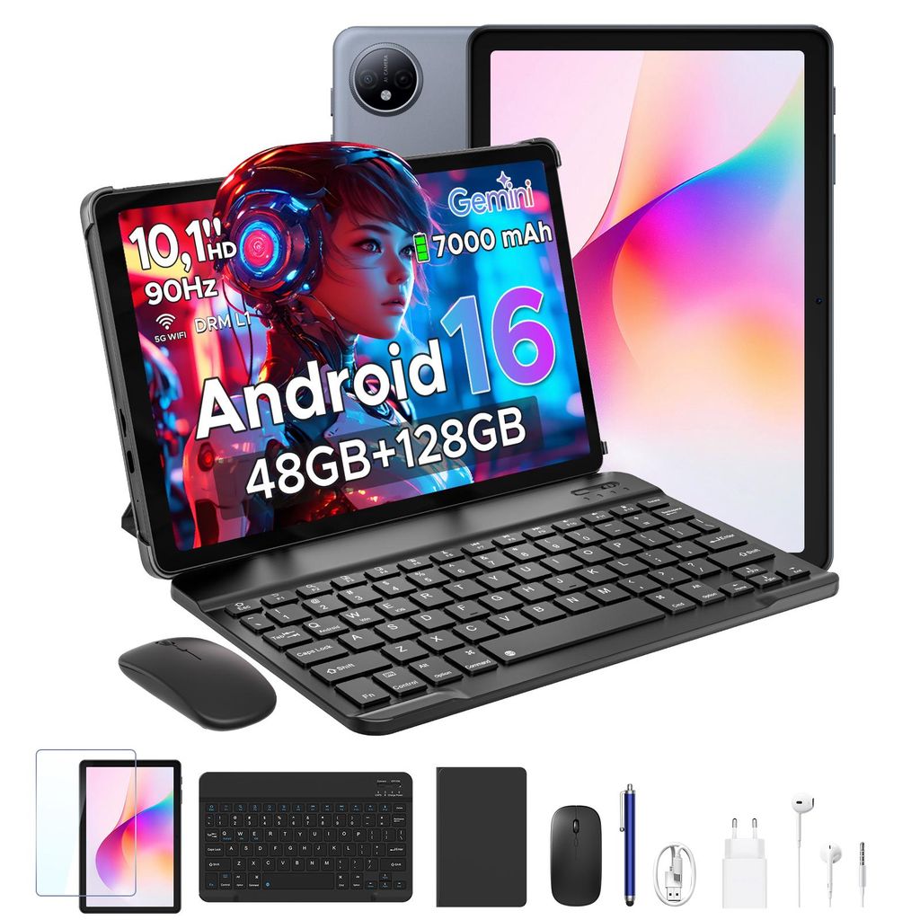 POCKAM P10 48(8+40)GB+128GB, 10 Zoll, Android 16, 7000mAh, Produktbild 