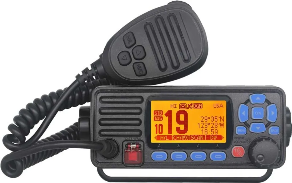 VHF Marine Sportnav Spo380mg GPS Noir : Écran Haute Visibilité et Sécurité