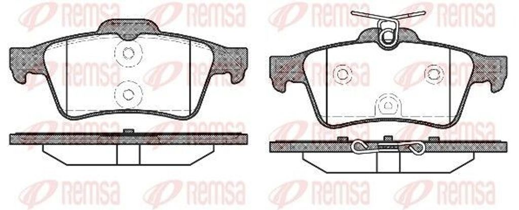 REMSA Bremsbeläge Satz Hinten Bremsklötze passend für PEUGEOT 508 SW I (8E) 0842.40