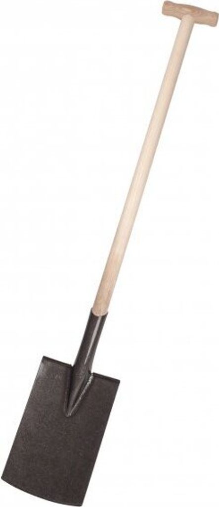 Gärtnerspaten Poliert, T-Griff, H120Cm