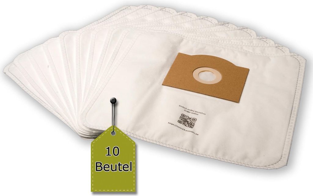 10 Staubsaugerbeutel passend für FAKIR C 180 EL / Turbo EL + 1 Mikro-Filter