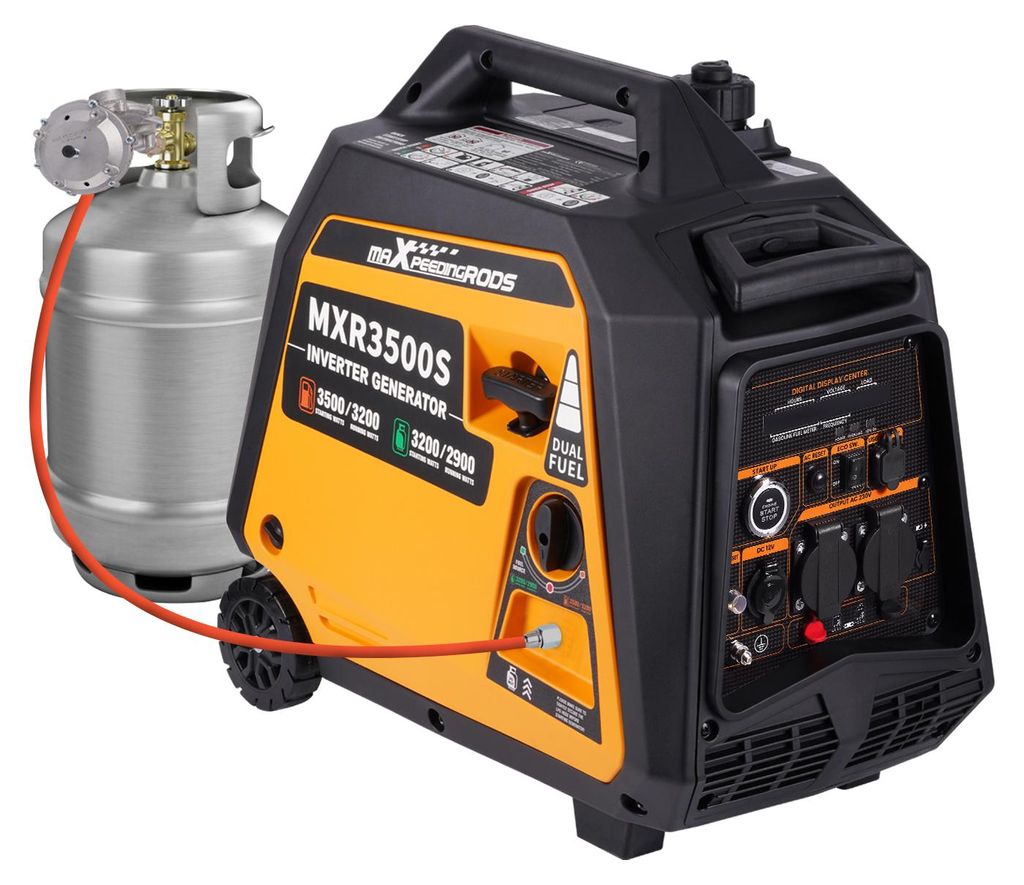 MaXpeedingrods Dual Fuel Inverter Generator, 3500W, Productafbeelding 