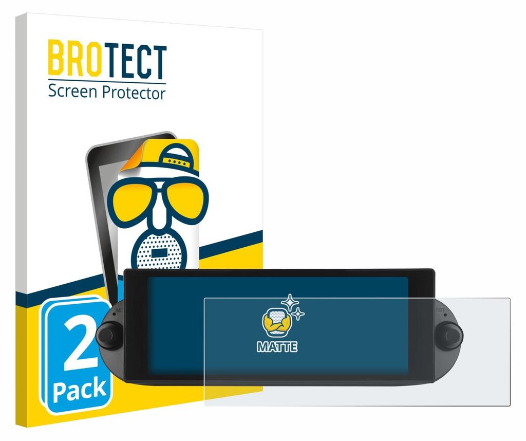2x BROTECT Schutzfolie für Essgoo Android Autoradio 6.86" Beetle 2001-2010 Displayschutz Displayschutzfolie Folie Matt Entspiegelungsfolie