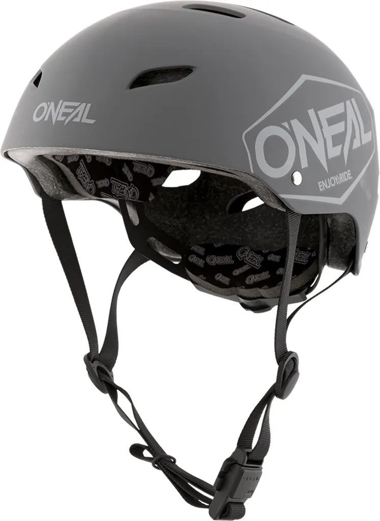 Casque O'Neal Dirt Lid Plain Gris L 51-52 cm pour BMX et Skate