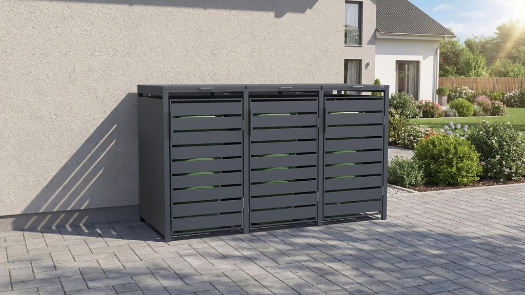 Mülltonnenbox Gary 3er B x T x H 198,5 x 80 Produktbild 