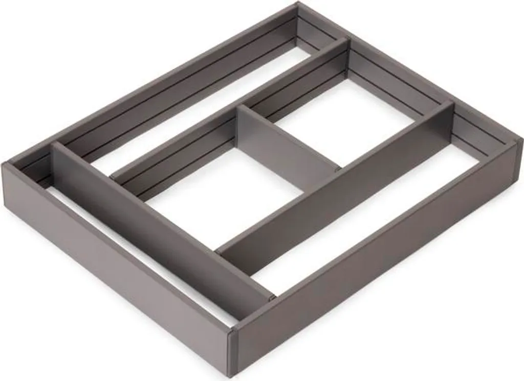 Range-couverts en aluminium 450x500 gris anthracite pour tiroir cuisine