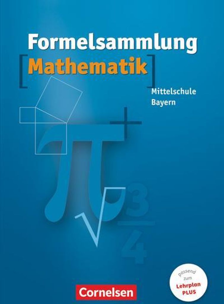 Formelsammlungen Sekundarstufe I - Bayern - Mittelschule: Produktbild 