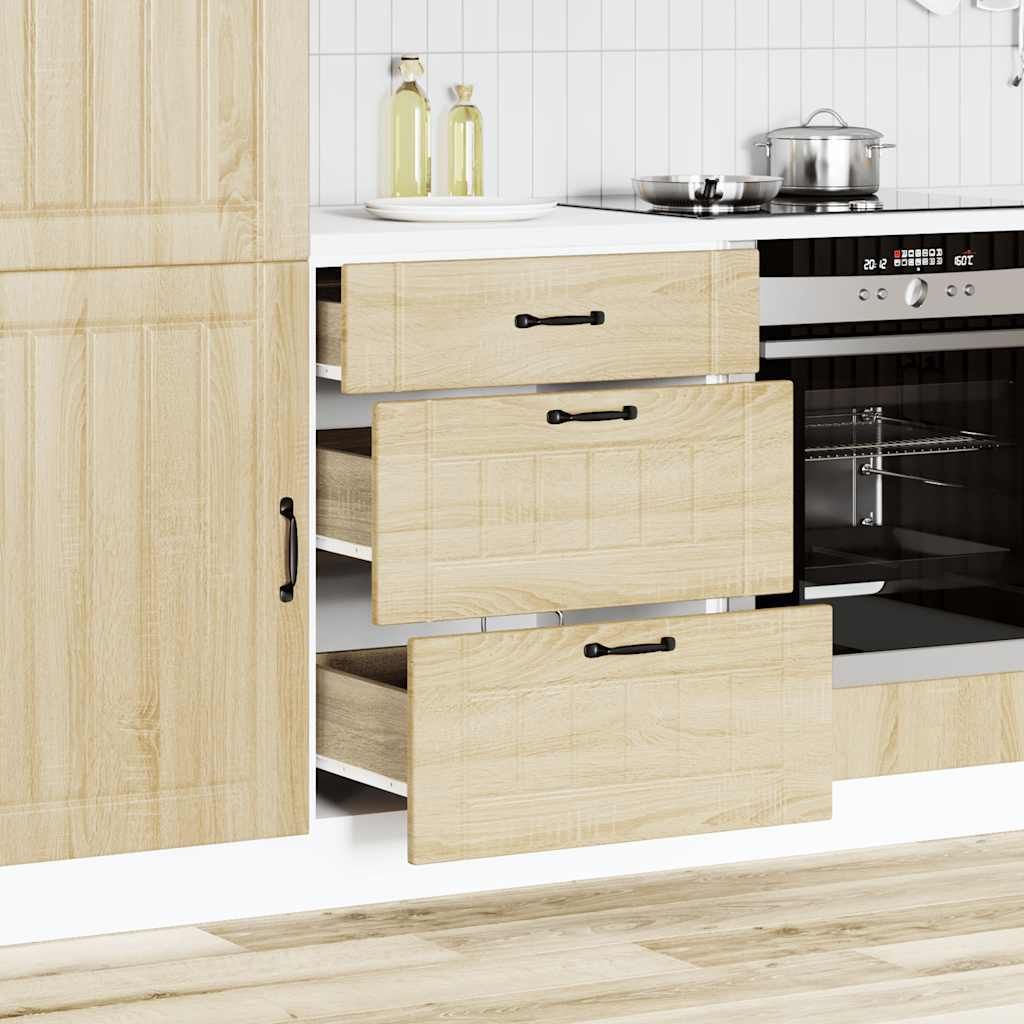 "im Sonderangebot"Sideboard Küche Moderne - CLORIS - Buffetschrank - Küchen-Unterschrank Lucca Sonoma-Eiche Holzwerkstoff - NeuMöbel3734252