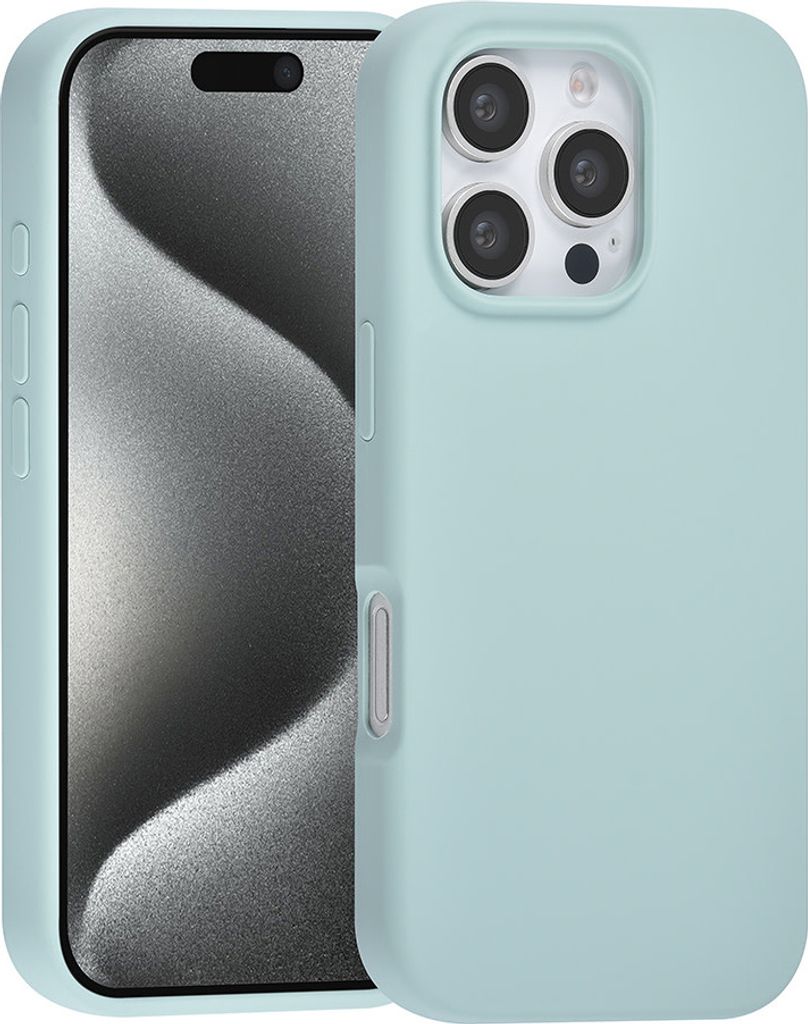 TUNIQ iPhone 16 Pro Back cover case - Premium Liquid silicone - Light Blue