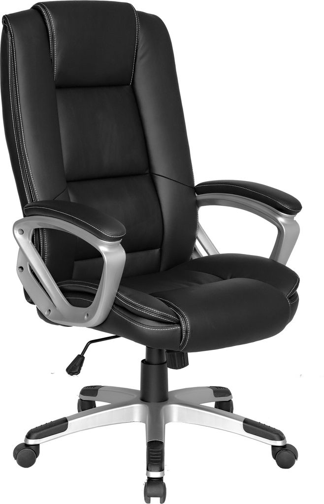 Chefsessel "DEREK-XXL" in schwarz. Abmessungen (BxT) 63x71 cm