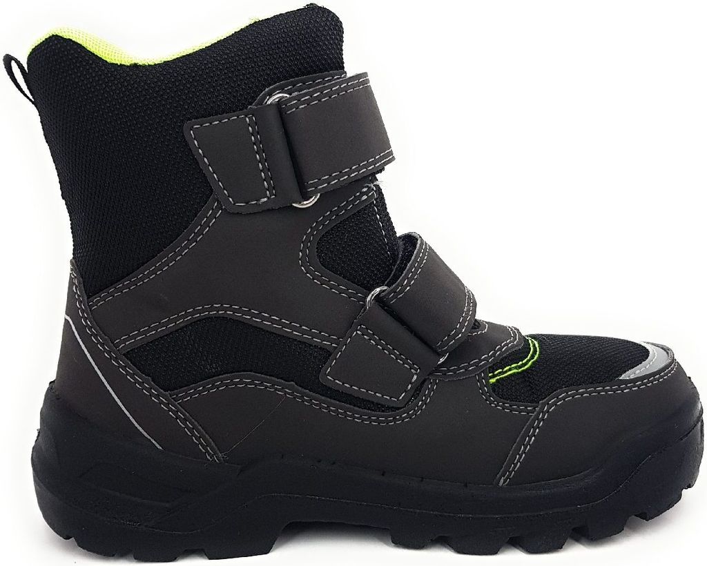 Lurchi KROLLI-Sympatex, Botas Cortas Al Tobillo, Color Negro Y Verde, 28 EU