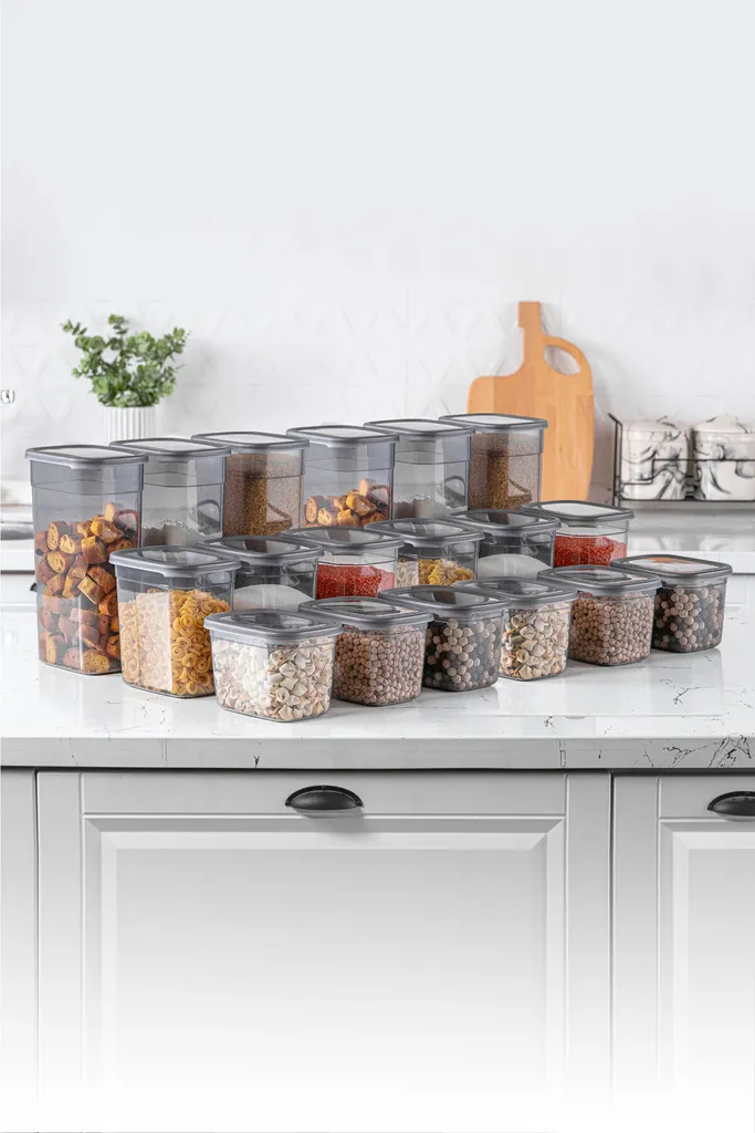 Organizer Officina Hermia Concept 18 Pezzi | Set Scatole Plastica Antracite