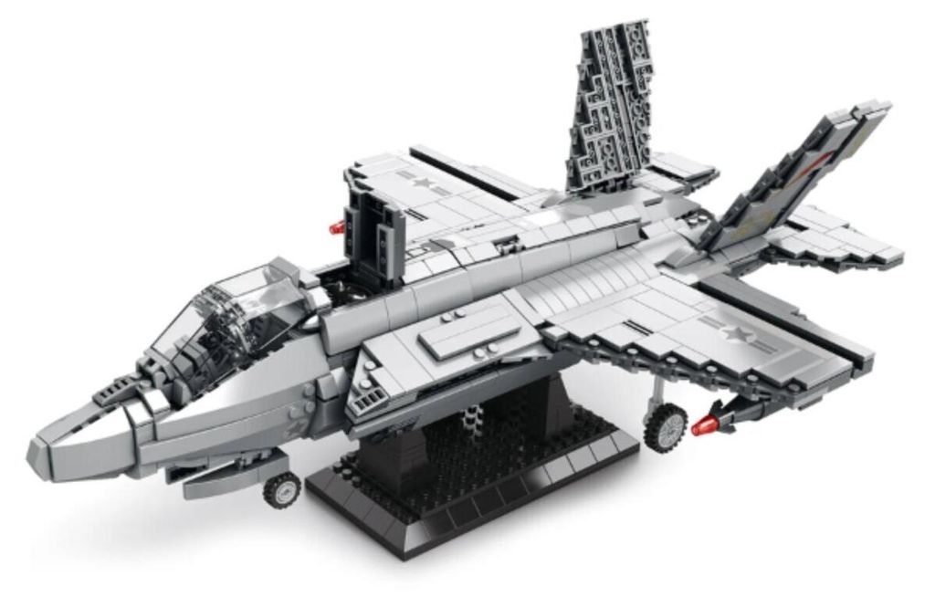 Reobrix 33021 Kampfjet Klemmbaustein Flugzeug 1600 Teile