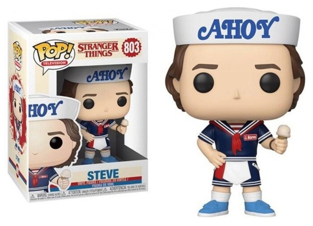 Figurine Funko Pop! Steve Harrington Stranger Things - Avec Glace Et Chapeau (9,5cm)