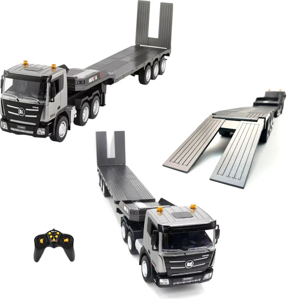 Semi-remorque télécommandé grand format - Jouet de transport routier