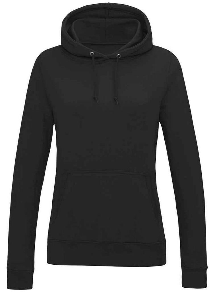 Awdis - "College" Kapuzenpullover für Damen LT1914 (L) (Rauch-Schwarz)