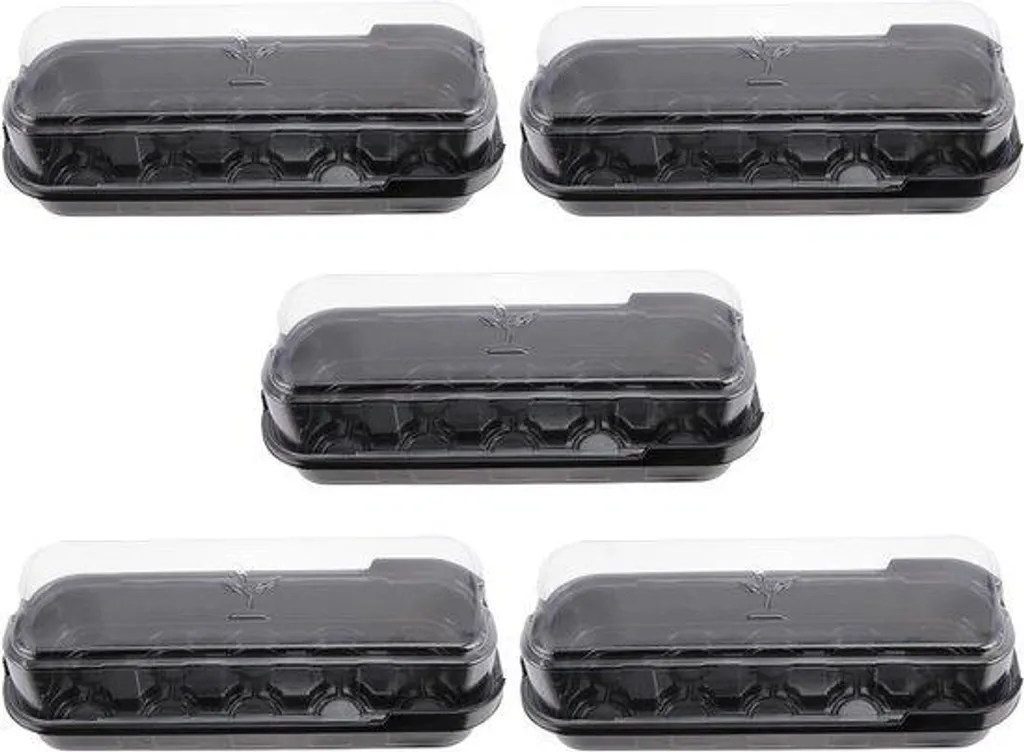 Serre de germination avec couvercle - Mini kit de culture en 5 pièces