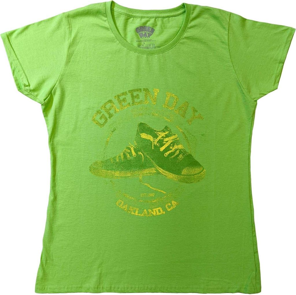 Green Day - "All Stars" T-Shirt für Damen RO5277 (XS) (Grün)