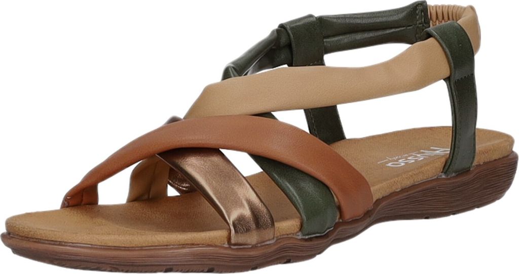 Alyssa Damen-Sandalette Bronze-Mehrfarbig, Farbe:braun, EU Größe:39