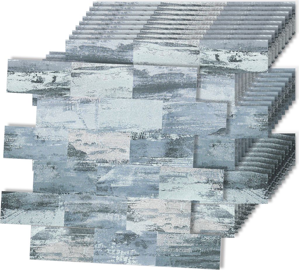 UISEBRT 10x Fliesenaufkleber PVC Wandfliesen 34 x 29 cm Selbstklebend Fliese Fliesenfolie Klebefliesen Fliesendekor Wasserdicht Fliesensticker, type C