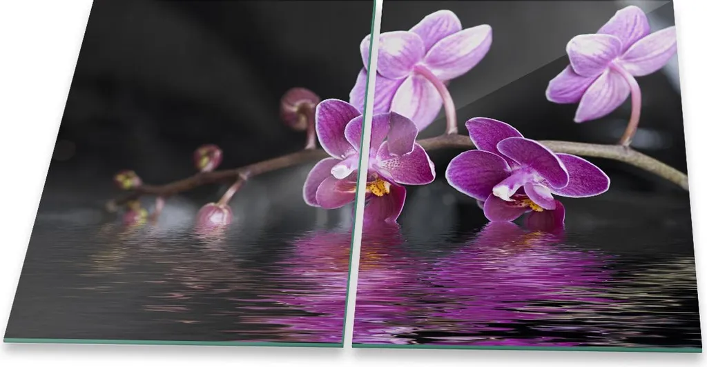 Coprifornelli Vetro 80x52 per Induzione e Ceramica - Protezione Orchidea