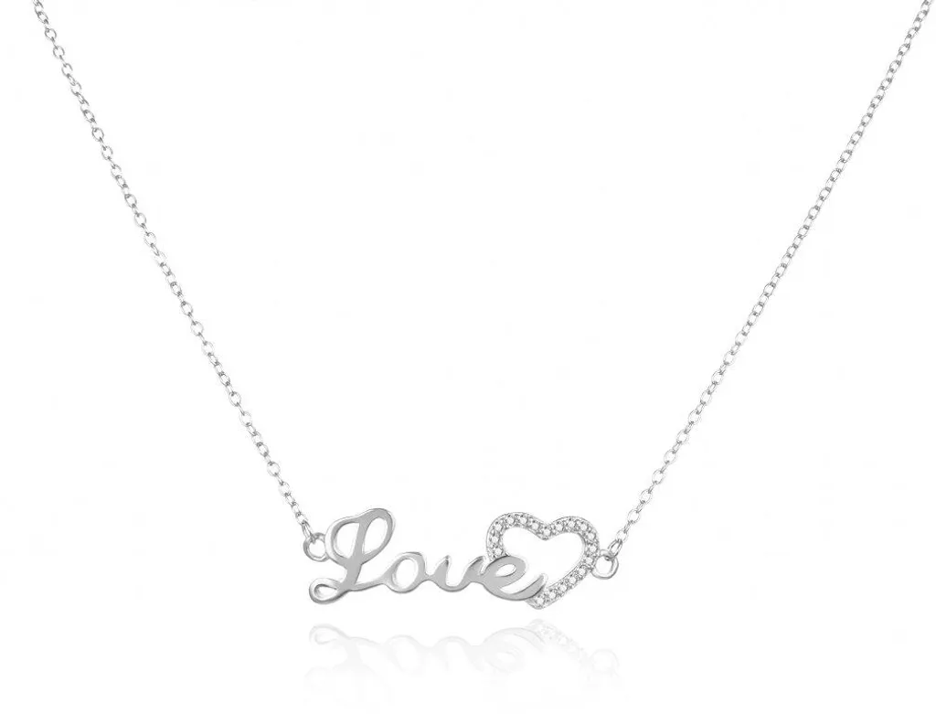 Collier Argent Love AGS1574/47 - Bijou anti-ternissement hypoallergénique
