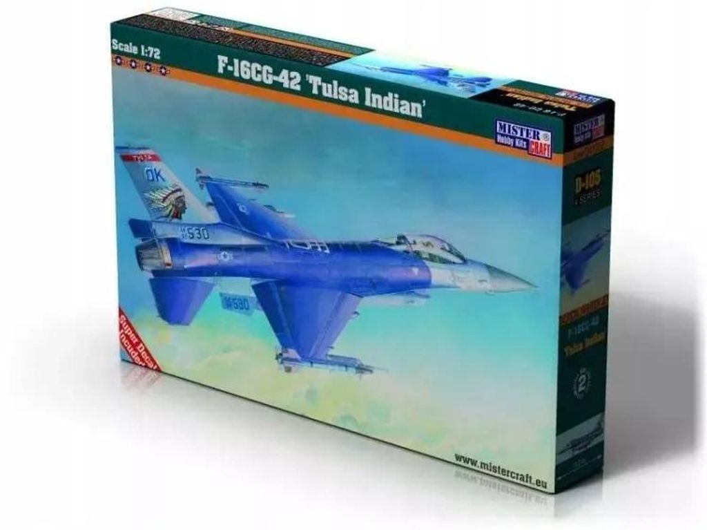 Mistercraft D-105 - 1:72 F-16C-42 Tulsa Indiains - Neu