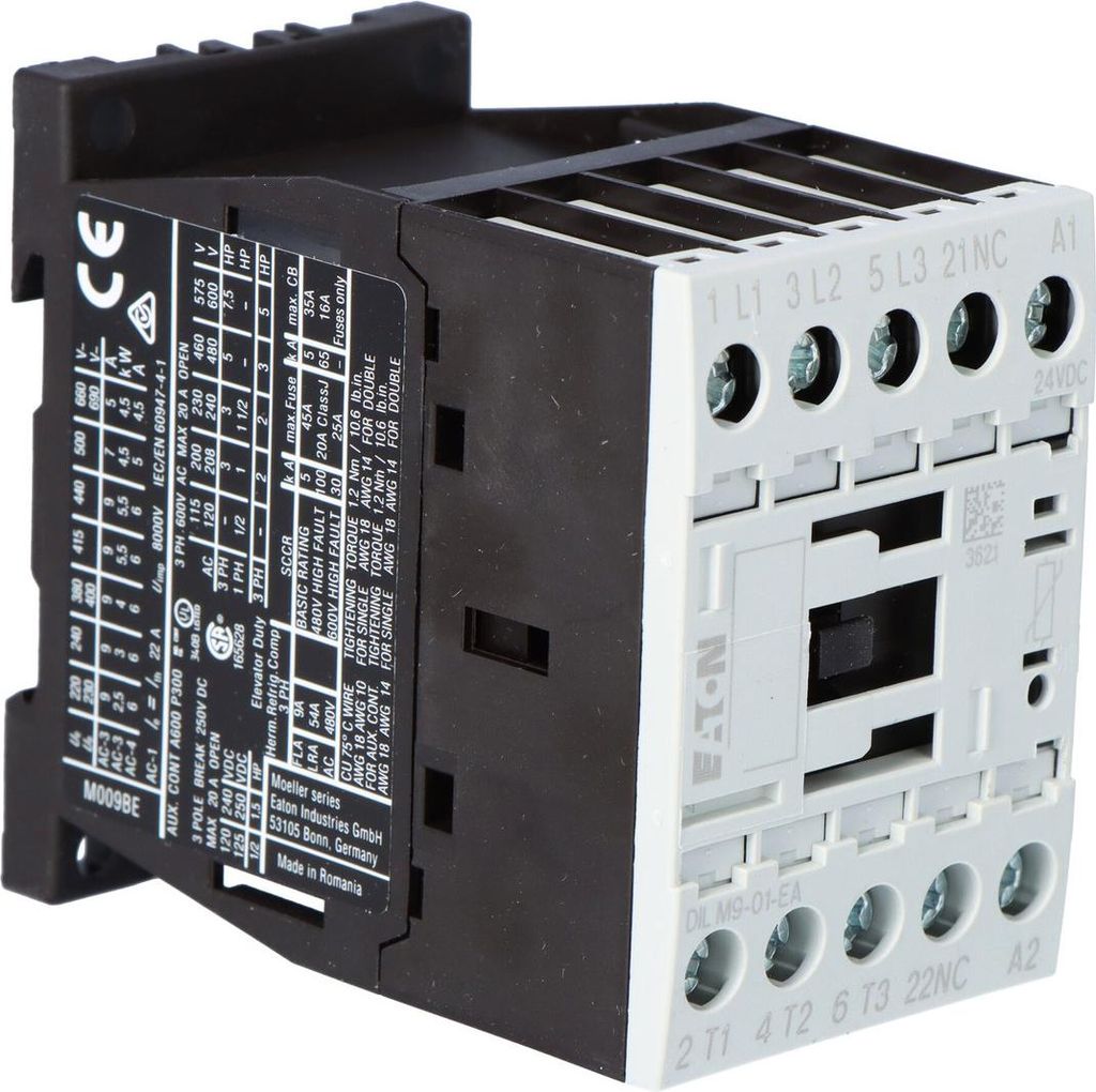 Schütz 4kW/400V, 24VDC-Steuerung DILM9-01-EA(24VDC)
