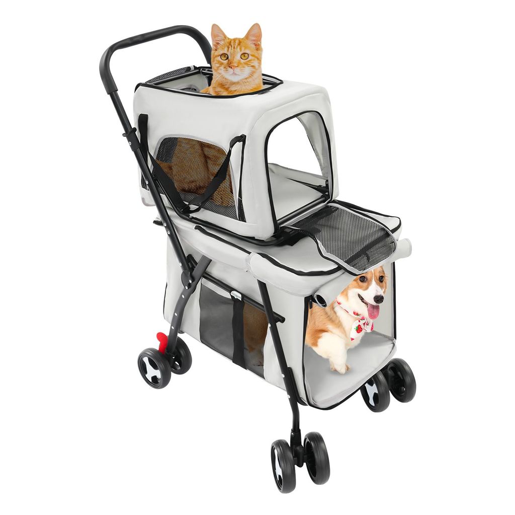 Hundebuggys 51*63*105cm Doppelter Haustierstroller Produktbild 