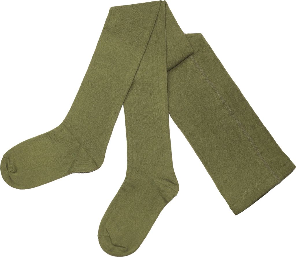 Damenstrumpfhosen Kurz-Größen Einfarbig Natur Oliv Größe 40-42 K