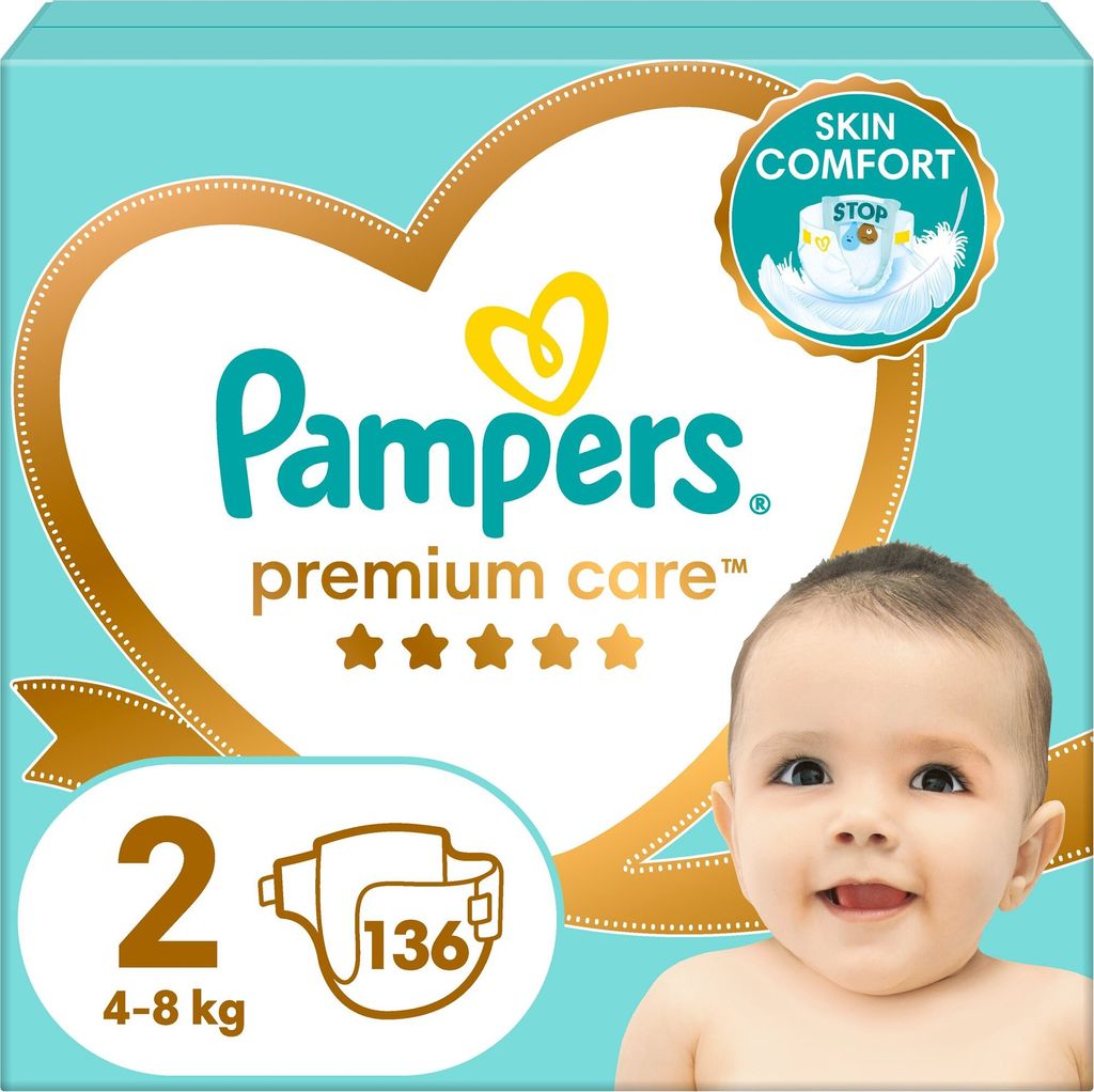 PAMPERS Premium Care taille 2 (136 pièces) Image du produit 