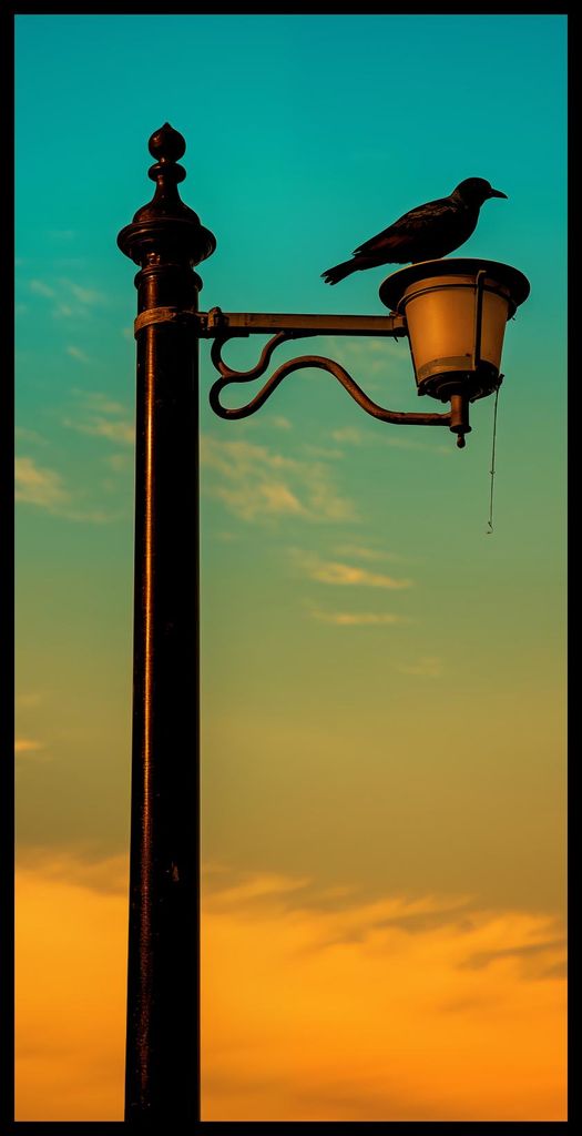 Plakat 50x100cm Westen auf dem Leuchtturm