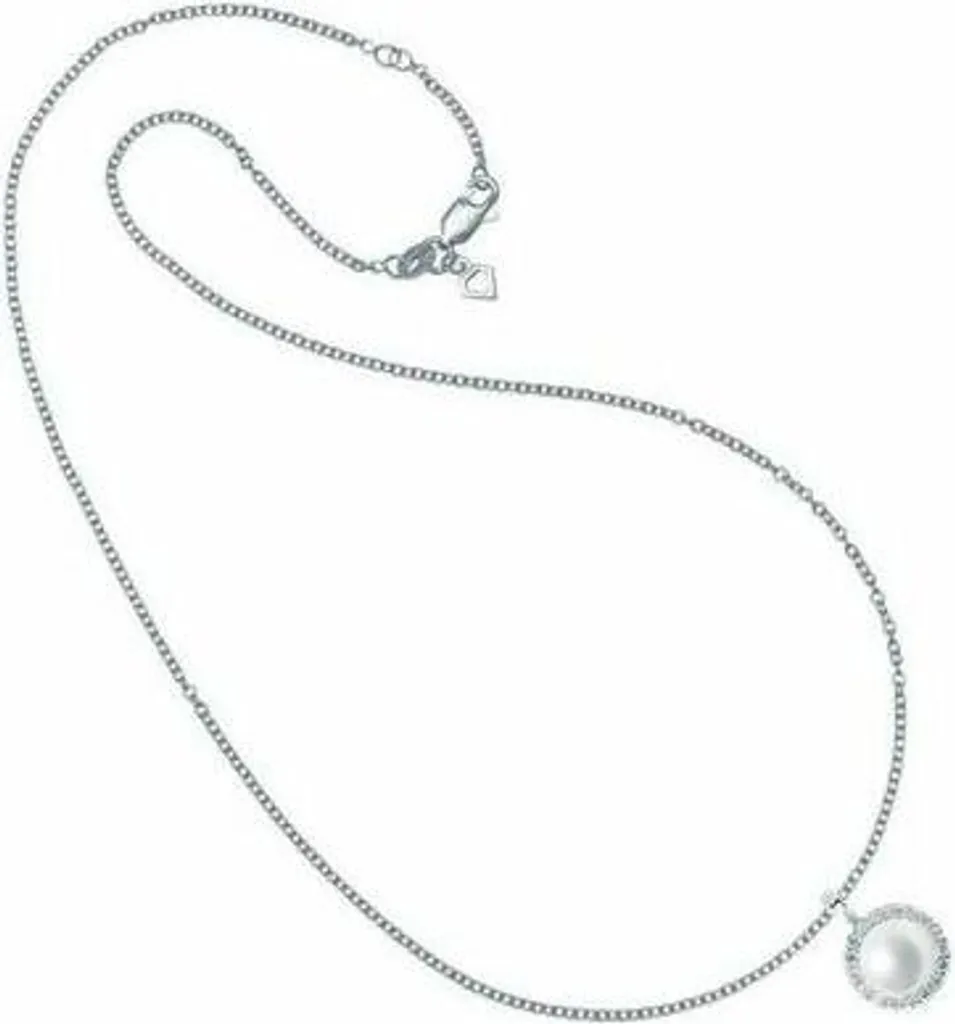 Diamonfire 1313731098 Collana Punto Luce Donna Argento e Zirconia 45cm