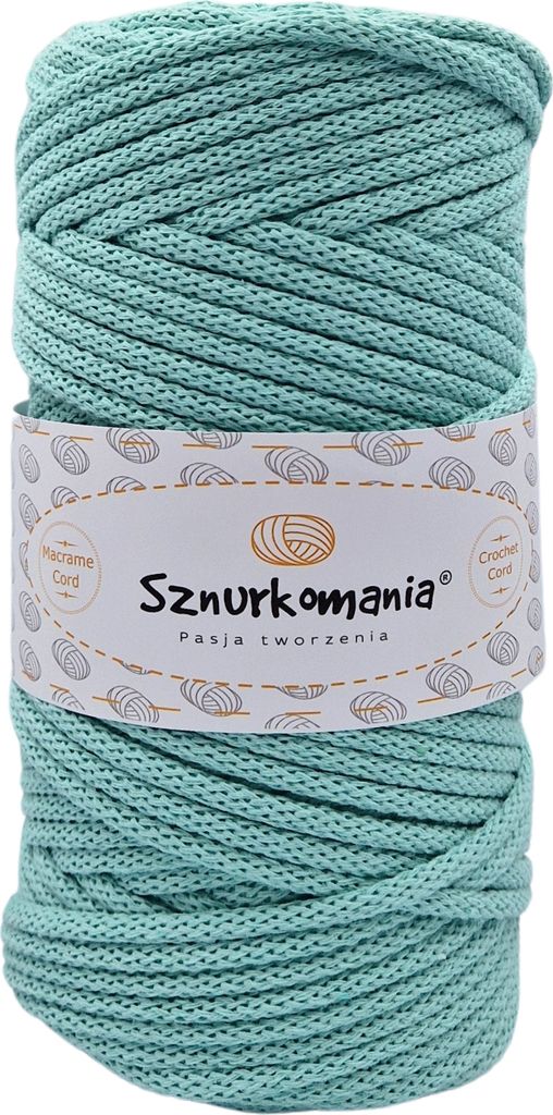 Pletená bavlněná šňůra s jádrem 5 mm 100 m, příze na Obrázek produktu 