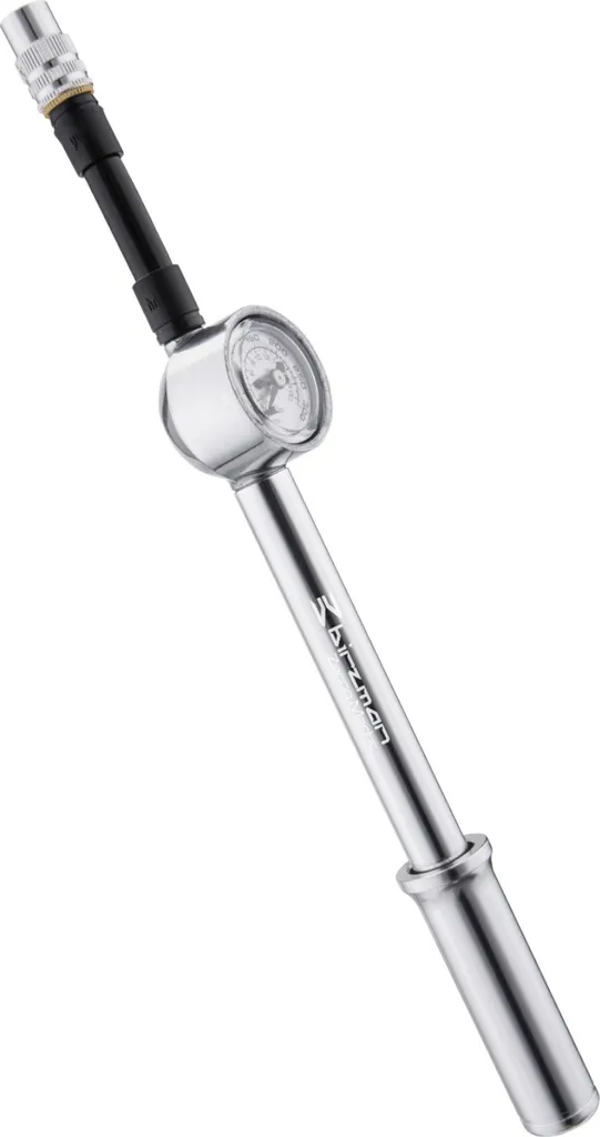 Birzman Zacoo Pompe Haute Pression 300 PSI pour Amortisseur VTT Argent