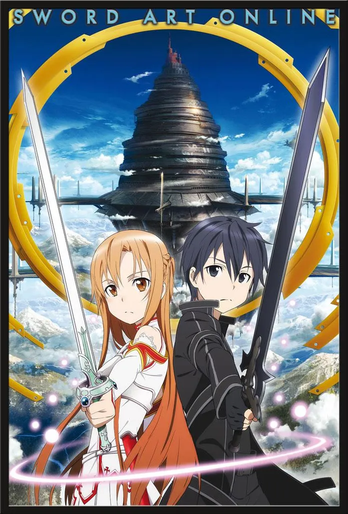 Cadre Shinsuke noir avec affiche Sword Art Online - Fini les posters pliés