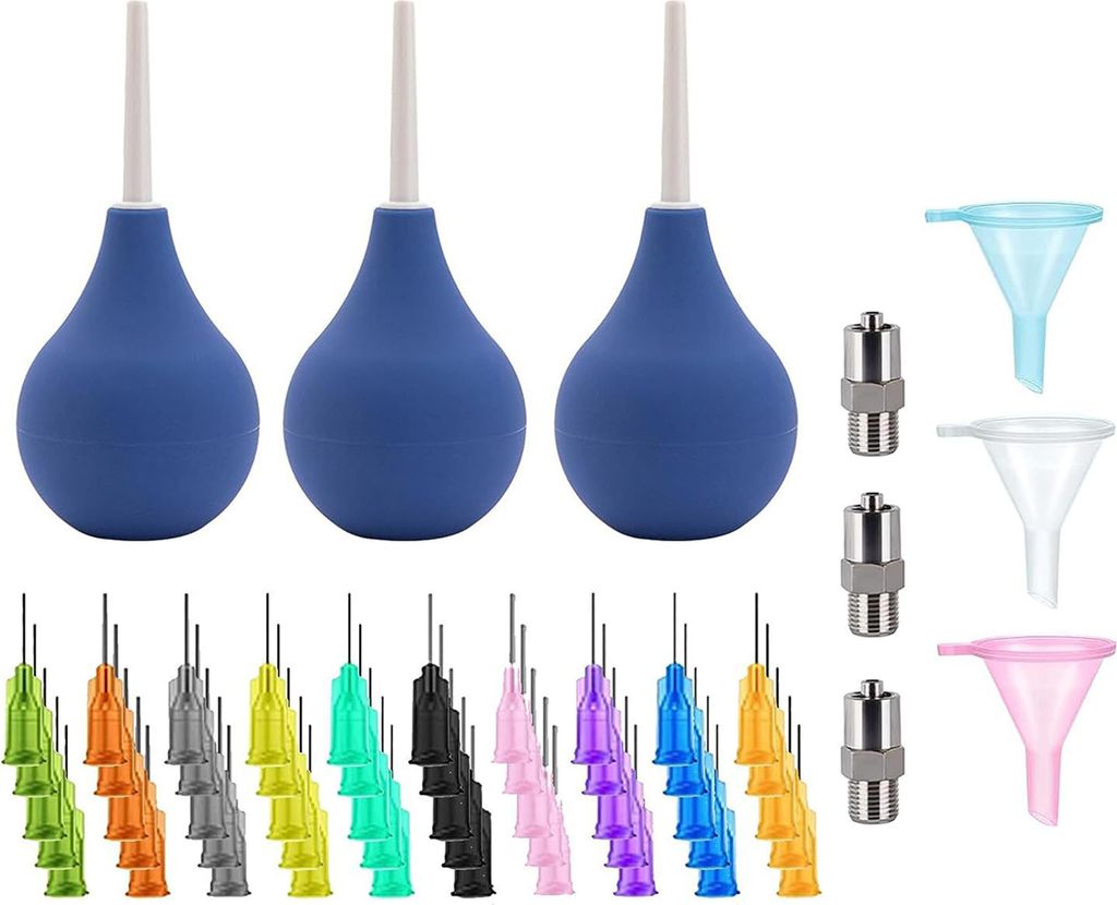 59/62/102-teiliges Töpferwerkzeug mit Anhängerflasche, sortierter Nadel mit feiner Spitze, Ersatz-Fülltrichteranschluss, Präzisionsapplikator, ...