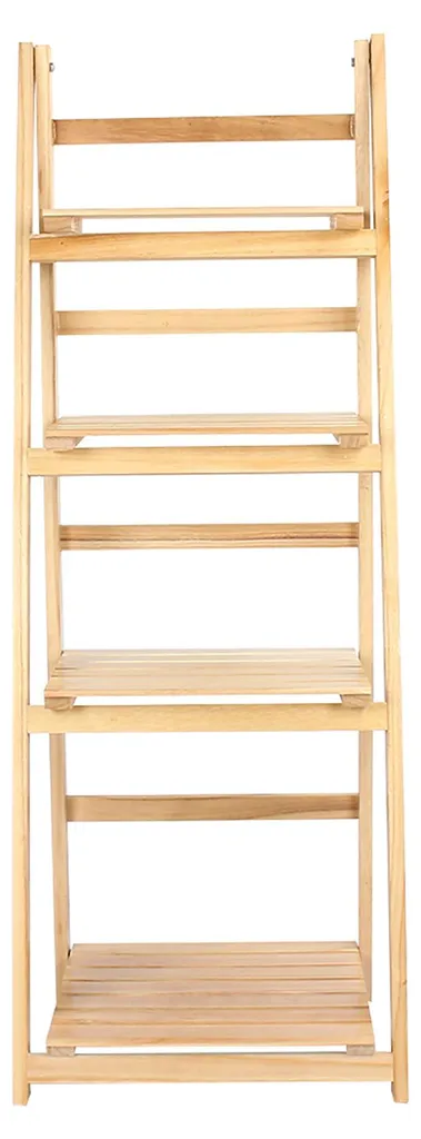 Gagnez de la place avec cette étagère 4 niveaux bois pour tout ranger