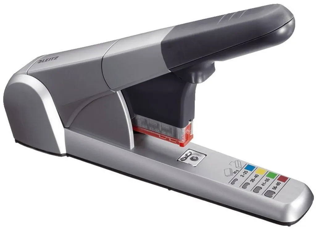 Cucitrice Leitz 55510084 Argento Heavy Duty: Massima Potenza 80 Fogli