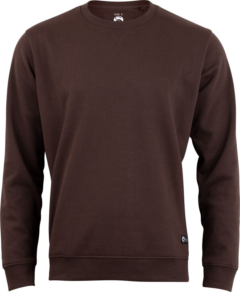 Stark Soul Sweatshirt, Rundhals-Sweater – Pullover, Uni, Innen angeraut, Farbe: Braun, Gr: XXL