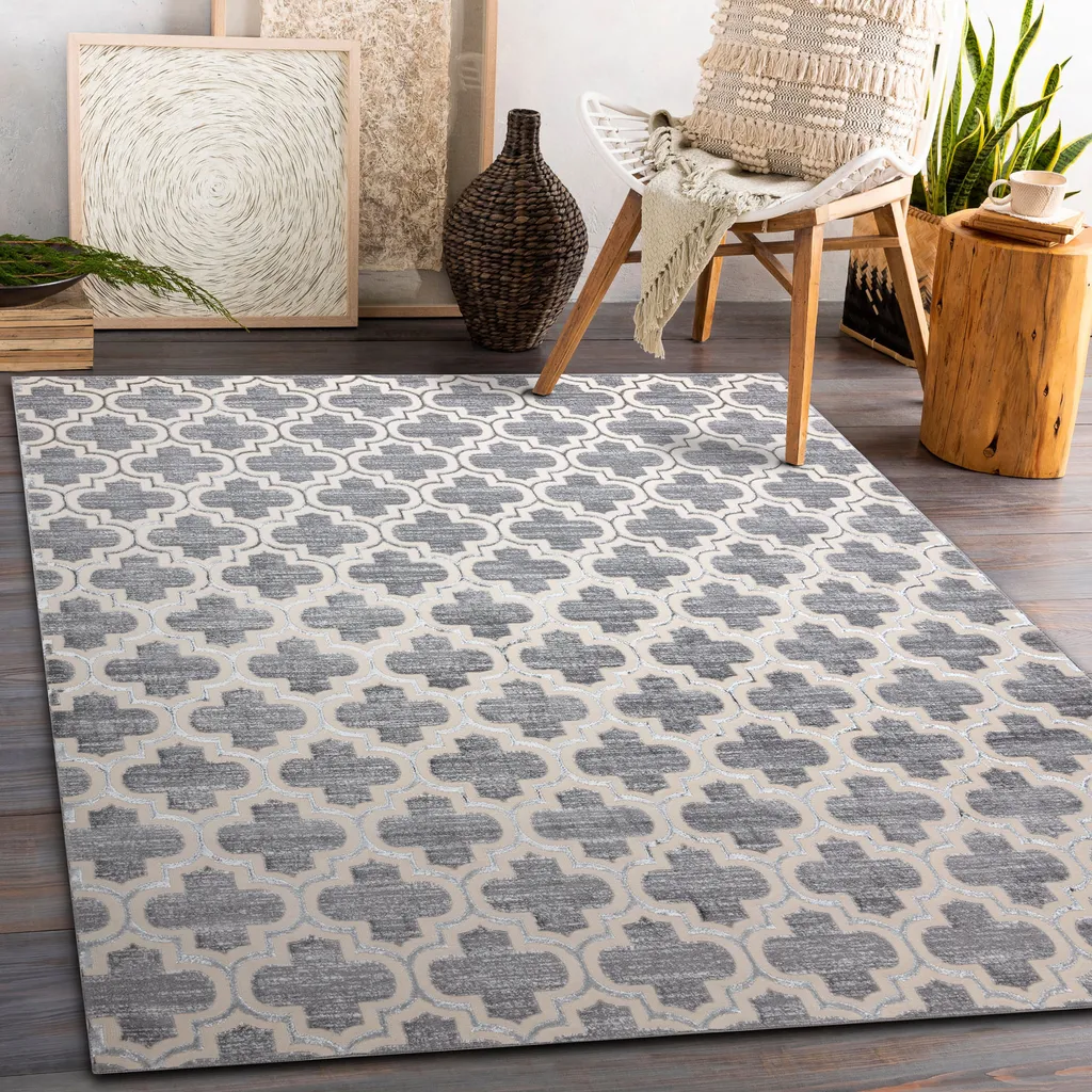 Moquette de salon CORE W6764 gris crème, confort textile 200x290