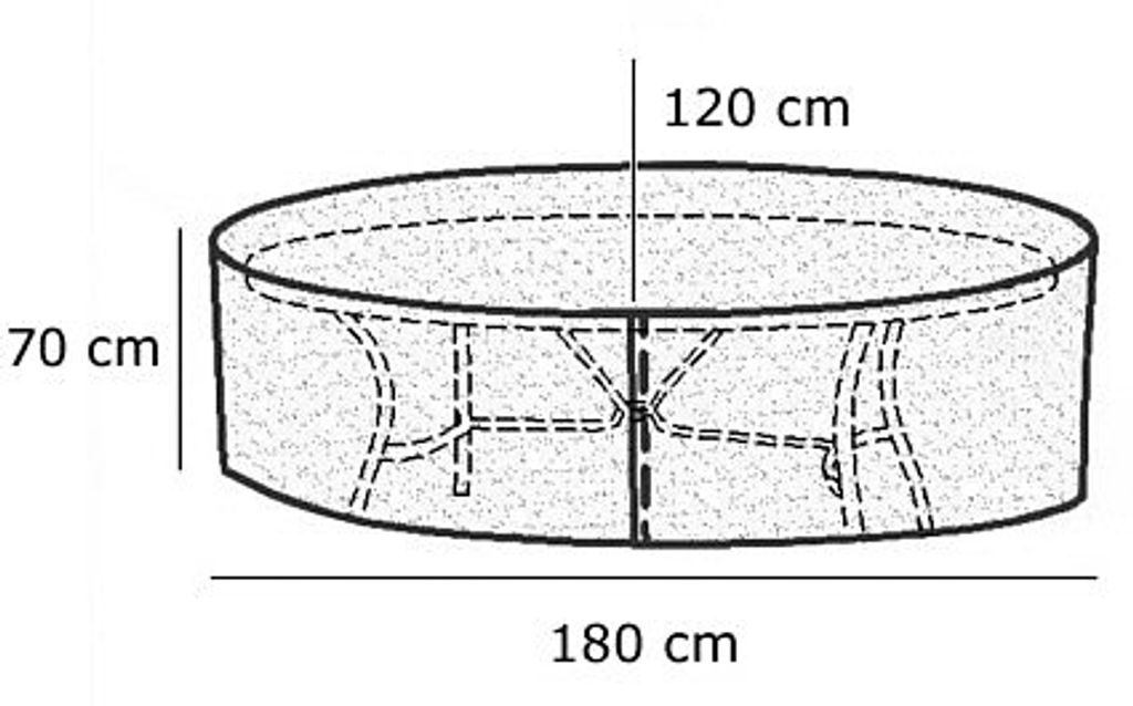WOLTU Schutzhülle Strandkorb aus PE wasserabweisend Produktbild 4